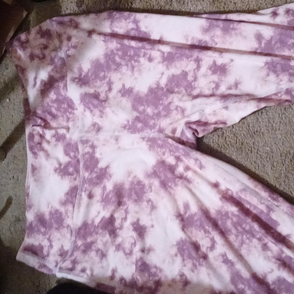 Pink and purple leggings